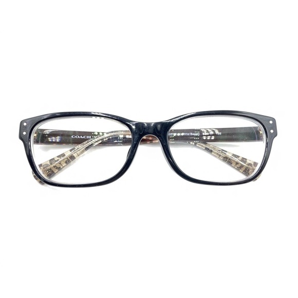 Coach HC 6082F 5353 Black Wild Beast Brown Glitter Eyeglasses Frames 53-17 135 - Picture 12 of 12